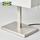 IKEA TOMELILLA Lampu Meja Minimalis Dilapisi Nikel/Putih 36cm