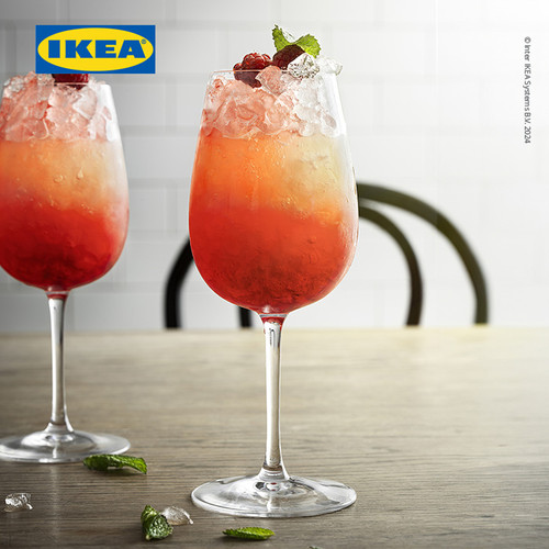 IKEA STORSINT Gelas Kaca Bening untuk Wine 49cl Set Isi 6pcs