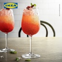 IKEA STORSINT Gelas Kaca Bening untuk Wine 49cl Set Isi 6pcs
