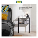 IKEA KNARREVIK Meja Samping Tempat Tidur Bahan Baja 42x34 cm