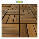 IKEA RUNNEN Decking Tile Lantai Bongkar Pasang Akasia 0.81 m² Isi 9Pcs