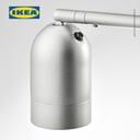 IKEA HEKTOGRAM Lampu Lantai Sorot Atas / Lampu Baca Minimalis Perak/Putih