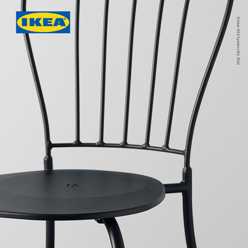 IKEA LACKO Kursi Luar Ruangan Serbaguna Abu-Abu