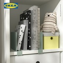IKEA RELATERA Penahan Buku Meja Abu-Abu Hijau Muda Isi 2pcs