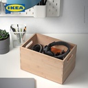IKEA UPPDATERA Kotak Penyimpanan Serbaguna Bambu Warna Muda 16x24x15 cm