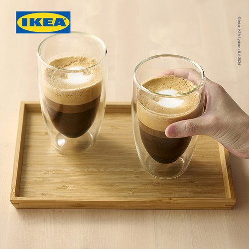 IKEA PASSERAD Gelas Berdinding Ganda 45cl Isi 2pcs