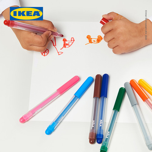 IKEA MALA Kertas Aneka Warna / Ukuran Campuran