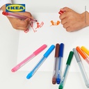 IKEA MALA Kertas Aneka Warna / Ukuran Campuran