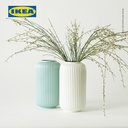 IKEA STILREN Vas Bunga / Tanaman Putih 22cm