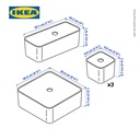 IKEA VISSLAAN Kotak Penyimpanan Dengan Tutup Set Isi 5pcs