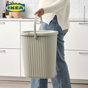 IKEA DAMMANG Tempat Sampah dengan Tutup Kapasitas 26L