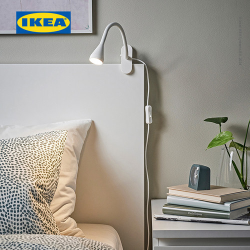 IKEA NAVLINGE Lampu Sorot Jepit LED Putih