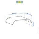 IKEA SIGFINN Stand Monitor Tinggi Tetap Lapisan Bambu
