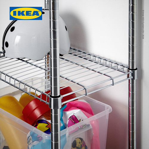 IKEA OMAR Unit Rak Penyimpanan Serbaguna Galvanis 46x36x94 cm