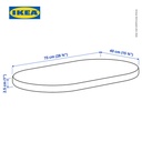 IKEA ALSKVARD Kasur untuk Ranjang Bayi Bassinet 40x73x2.5 cm