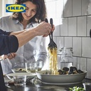 IKEA SANDSKADDA Mangkuk Saji Abu-Abu Muda/Krem 34cm