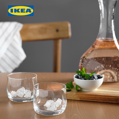 IKEA STORSINT Gelas Wiski Kaca Bening 30cl Isi 4pcs
