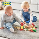 IKEA UNDERHALLA Balok Kayu Mainan Aneka Warna Set Isi 40pcs
