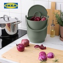 IKEA FARMARKVAST Tempat Sampah Dengan Tutup Untuk Limbah Organik 4L