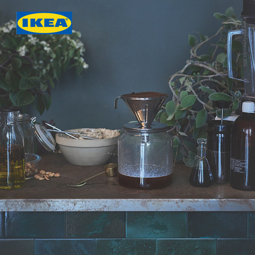 IKEA OVERST Saringan Kopi Bahan Stainless Steel Set Isi 3pcs