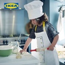 IKEA TOPPKLOCKA Celemek Anak Dengan Topi Koko Putih/Kuning