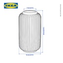 IKEA STILREN Vas Bunga / Tanaman Putih 22cm
