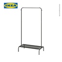 IKEA BRUKSVARA Stand Gantungan Pakaian / Rak Pakaian 78x147 cm