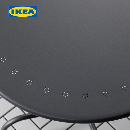 IKEA LACKO Meja Luar Ruangan Serbaguna Abu-Abu 70 cm