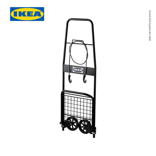 IKEA RULLEBOR Troli Belanja Serbaguna Hitam