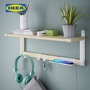 IKEA SKOMAKARE Rak Dinding Serbaguna Putih / Aspen 65x26 cm