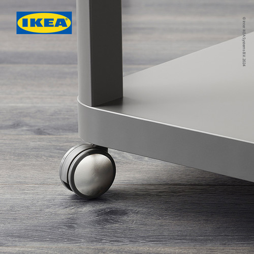 IKEA TINGBY Meja Samping dengan Roda 50x50 cm