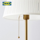 IKEA ARSTID Lampu Lantai Kuningan/Putih Minimalis