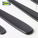 IKEA TILLAGD Set Peralatan Makan Sendok Garpu Pisau Hitam Isi 24pcs