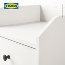 IKEA HAUGA Meja Nakas Samping Tidur Putih 40x36 cm