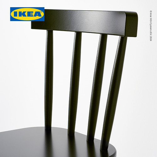 IKEA AGAM Kursi Tinggi Anak Hitam