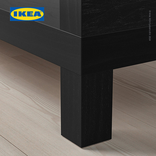 IKEA LACK Meja TV Minimalis Hitam / Cokelat 160x35x36 cm