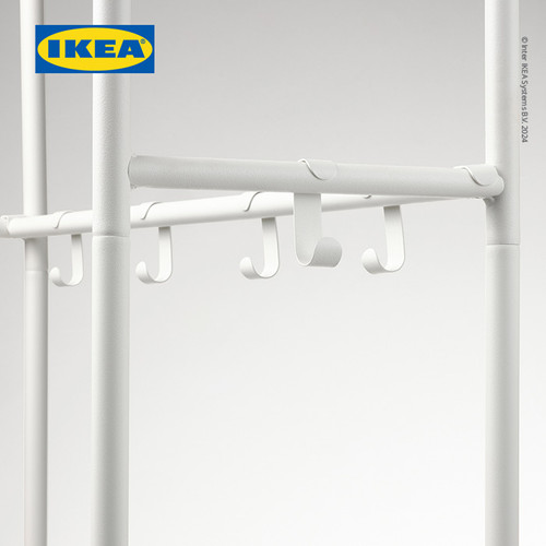 IKEA MACKAPAR Unit Rak Mantel Dengan Sepatu Minimalis Putih 78x32x200 cm