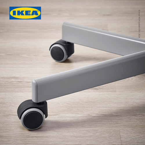 IKEA FLINTAN Kursi Kerja Kantor Dengan Sandaran Tangan Abu-Abu