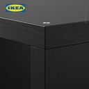 IKEA KALLAX Unit Rak Pajangan Minimalis Berkualitas Hitam-Cokelat 42x147 cm
