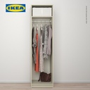 IKEA GURSKEN Lemari Pakaian Minimalis Krem Muda 49x55x186 cm