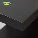 IKEA LACK Unit Rak Penyimpanan Dinding Serbaguna Hitam-Cokelat 30x190 cm