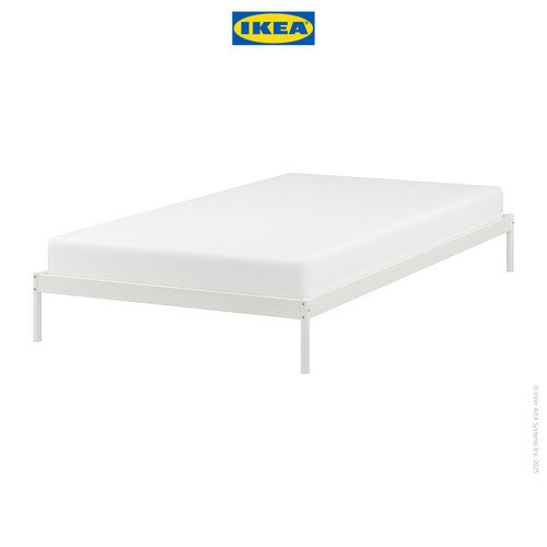 IKEA VEVELSTAD Rangka Tempat Tidur Minimalis Putih 120x200 cm