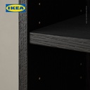 IKEA BILLY Rak Buku Minimalis Hitam Efek Kayu Oak Berkualitas 80x28x202 cm