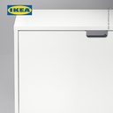 IKEA STALL Rak Kabinet Sepatu Dengan 4 Kompartmen Putih 96x17x90 cm