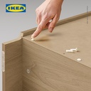 IKEA BILLY Rak Buku Minimalis Efek Kayu Oak Berkualitas 80x28x202 cm