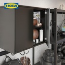 IKEA BROR Kabinet Penyimpanan 2 Pintu Serbaguna Hitam 76x40x66 cm
