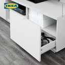 IKEA BYAS Meja TV Minimalis High Gloss Putih 160x42x45 cm