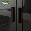 IKEA BRIMNES Kabinet Penyimpanan Dengan Pintu Kaca Hitam 80x190 cm
