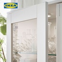 IKEA BRIMNES Kabinet Penyimpanan Dengan Pintu Kaca Putih 80x190 cm
