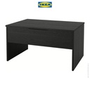 IKEA OSTAVALL Meja Tamu Adjustable yang Dapat Disesuaikan Hitam 90 cm